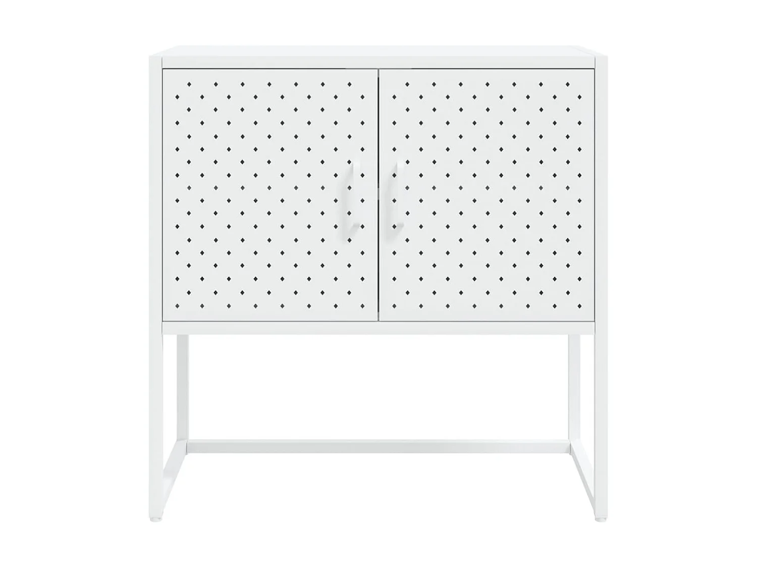 Commode Blanche 75x35x75 Acier