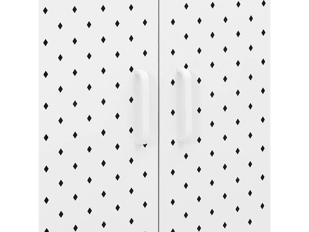 Commode Blanche 75x35x75 Acier