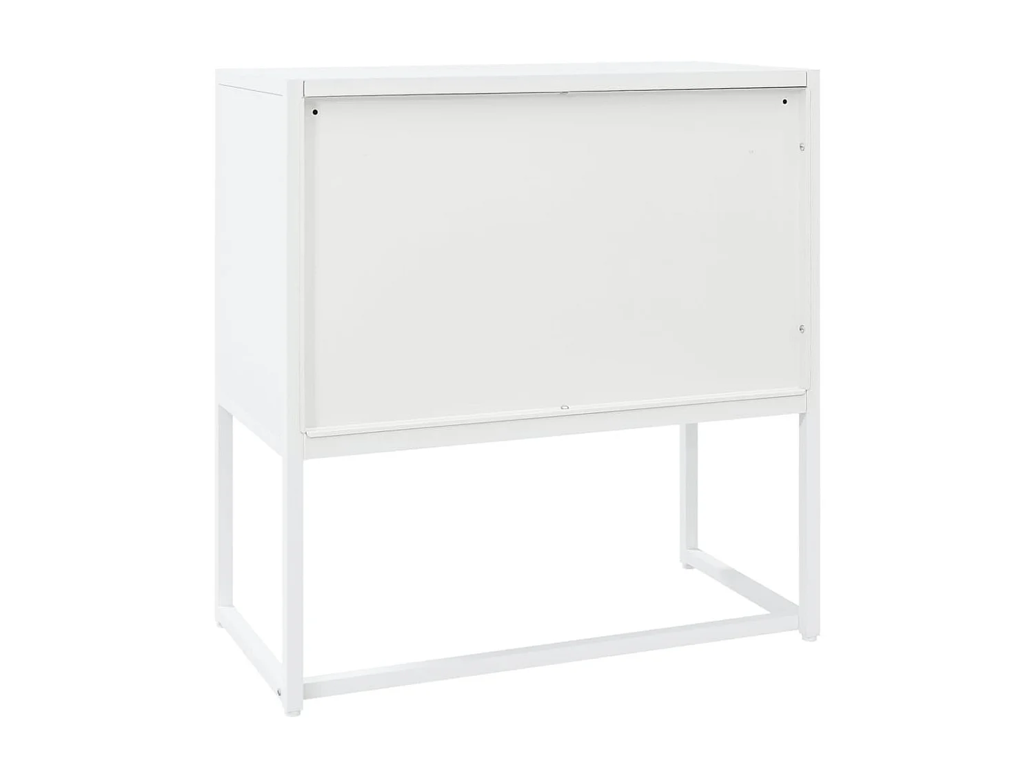 Commode Blanche 75x35x75 Acier
