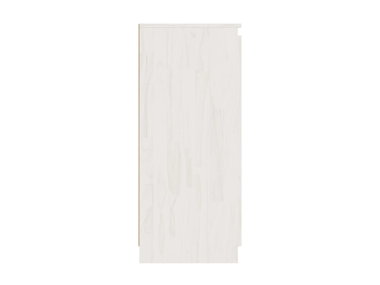 Buffet Blanc 60x36x84 Bois de pin massif