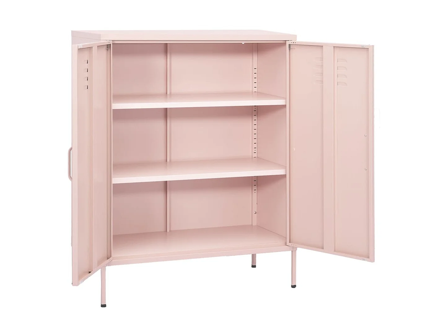 Armoire de rangement Rose 80x35x101,5 Acier 2