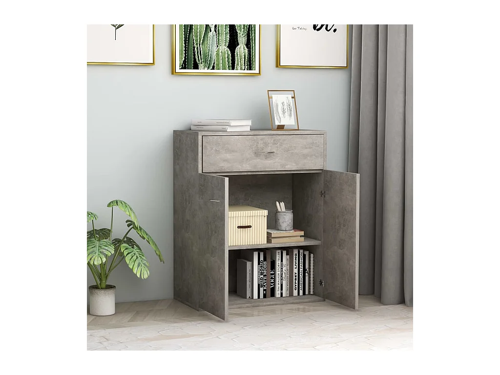 Commode Gris béton 60 x 30x75 2