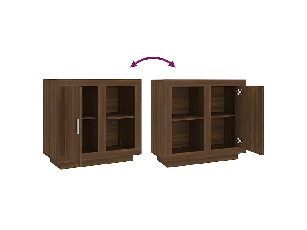 Buffet Chêne marron 80x40x75