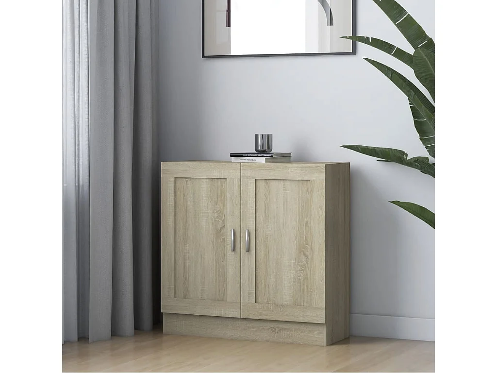 Boekenkast 82,5x30,5x80 cm bewerkt hout sonoma eikenkleurig