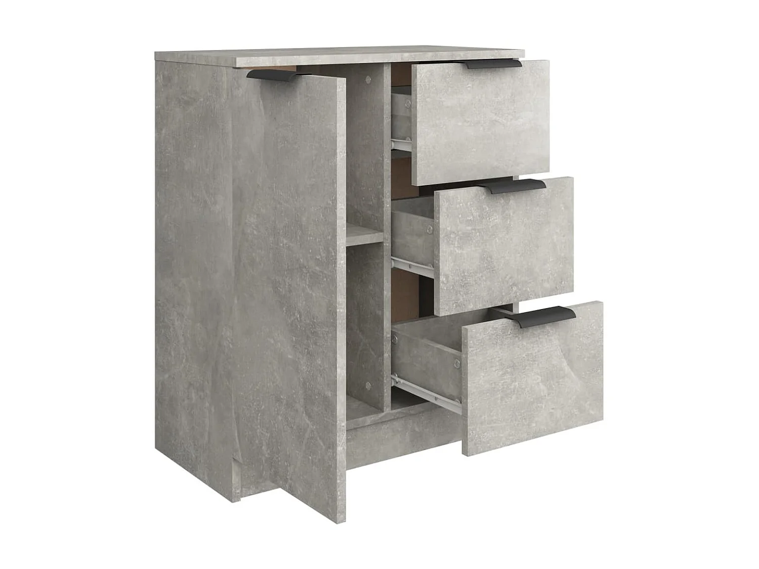 Buffet Gris béton 60x30x70 Bois d'ingénierie