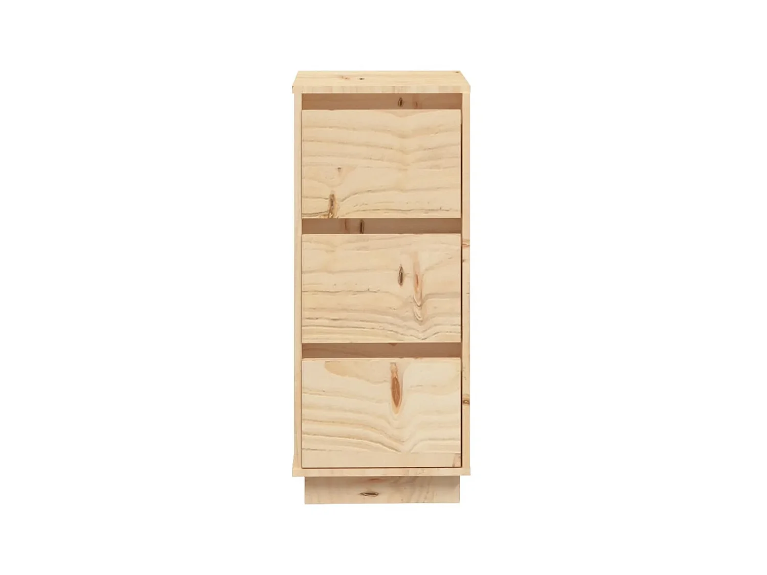Commode 2 pcs 32x34x75 Bois massif de pin