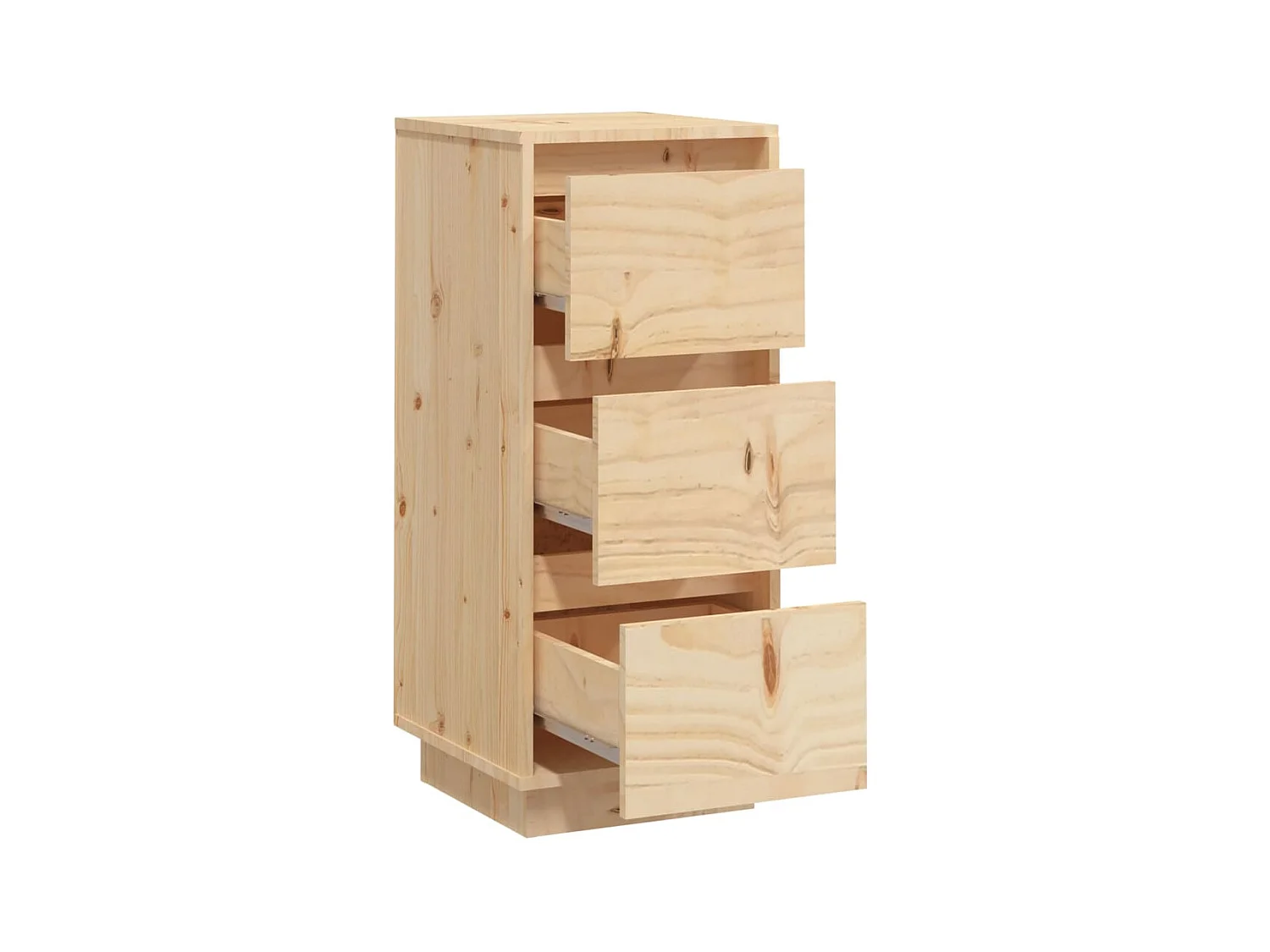 Commode 2 pcs 32x34x75 Bois massif de pin