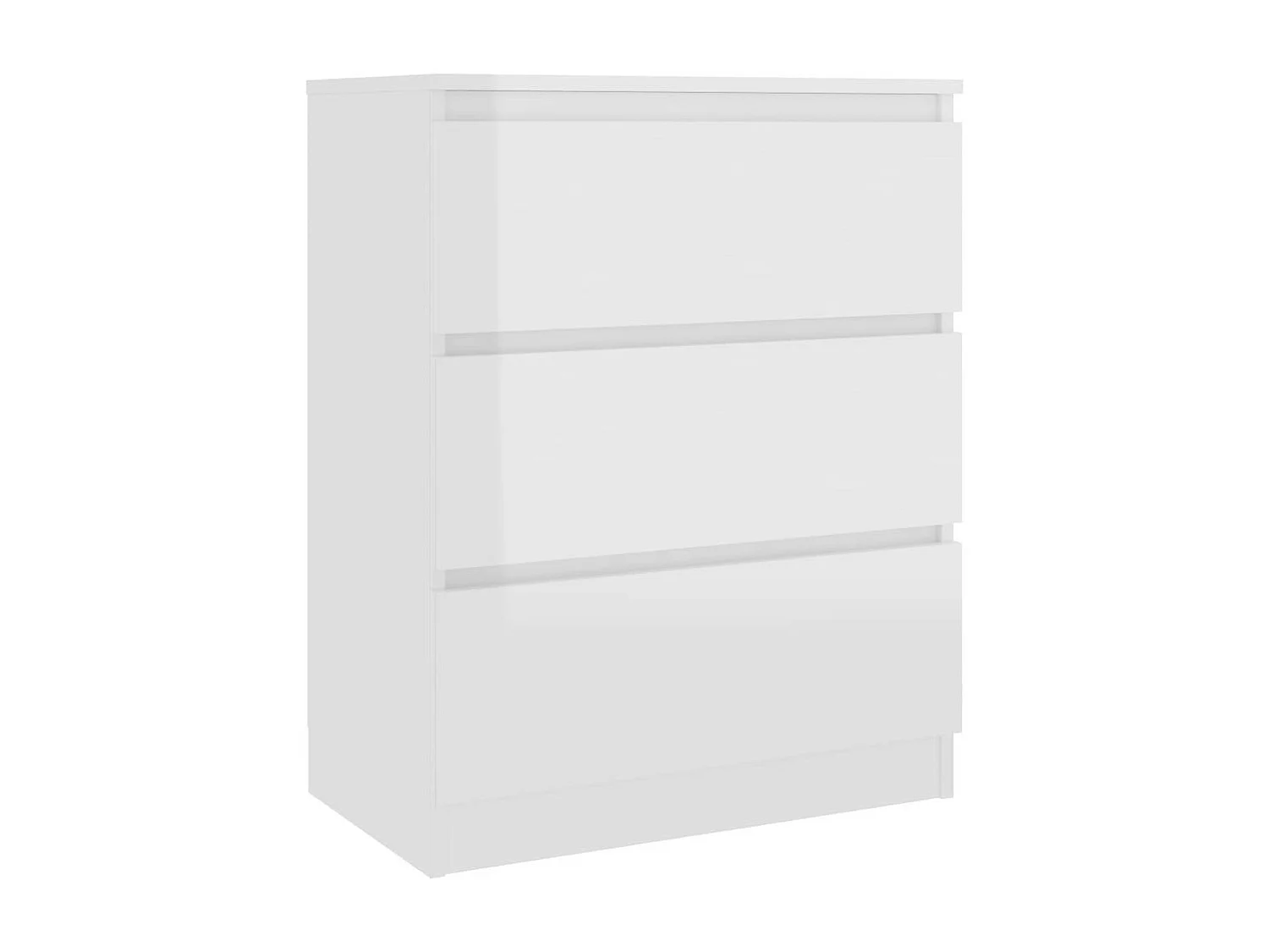Commode Blanc brillant 60 x35x76