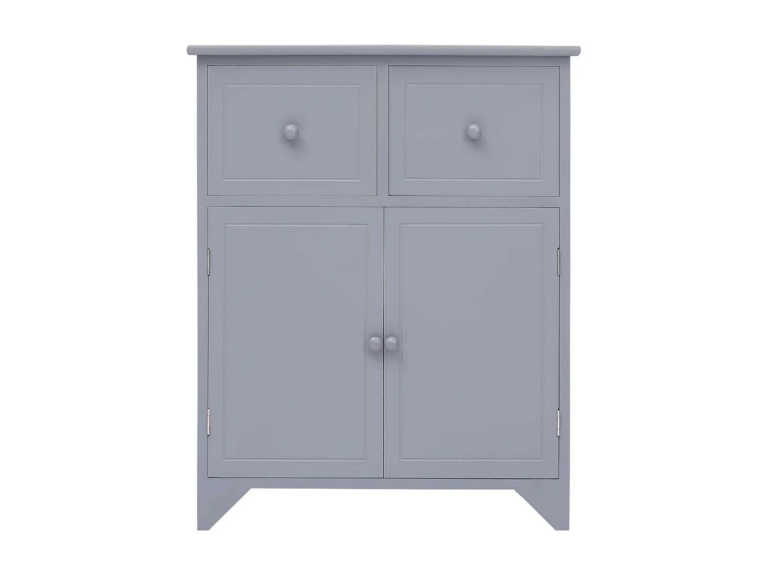 Bijzetkast 60x30x75 cm paulowniahout grijs