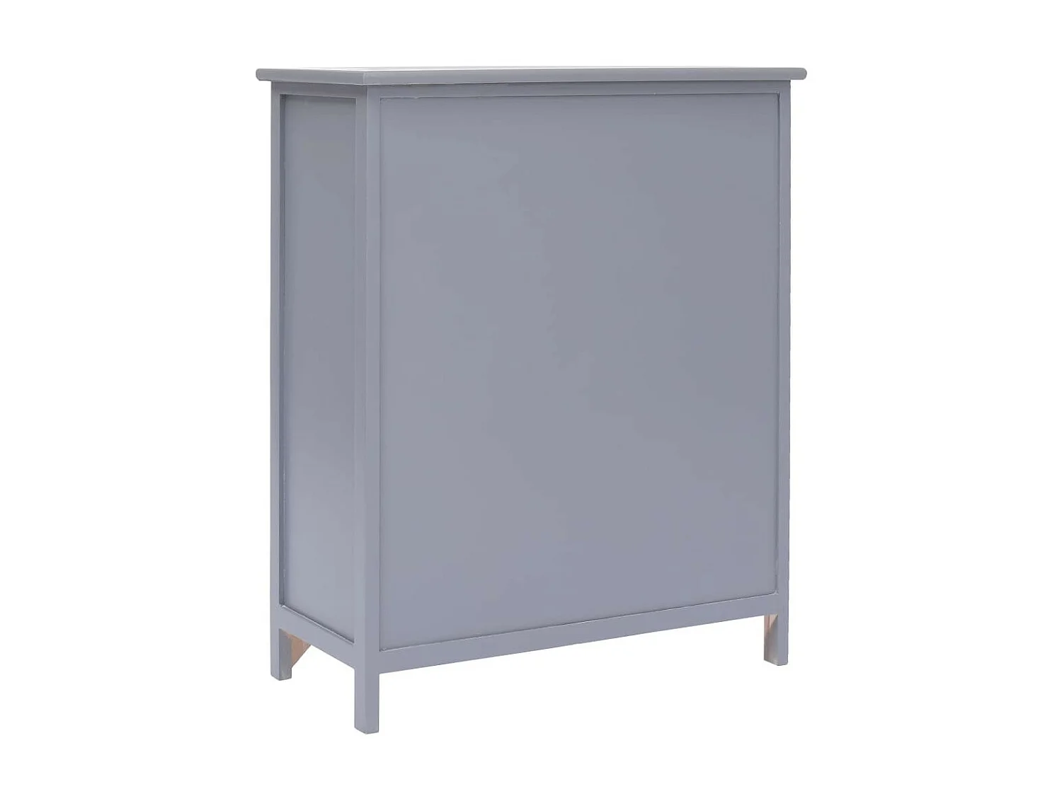 Bijzetkast 60x30x75 cm paulowniahout grijs