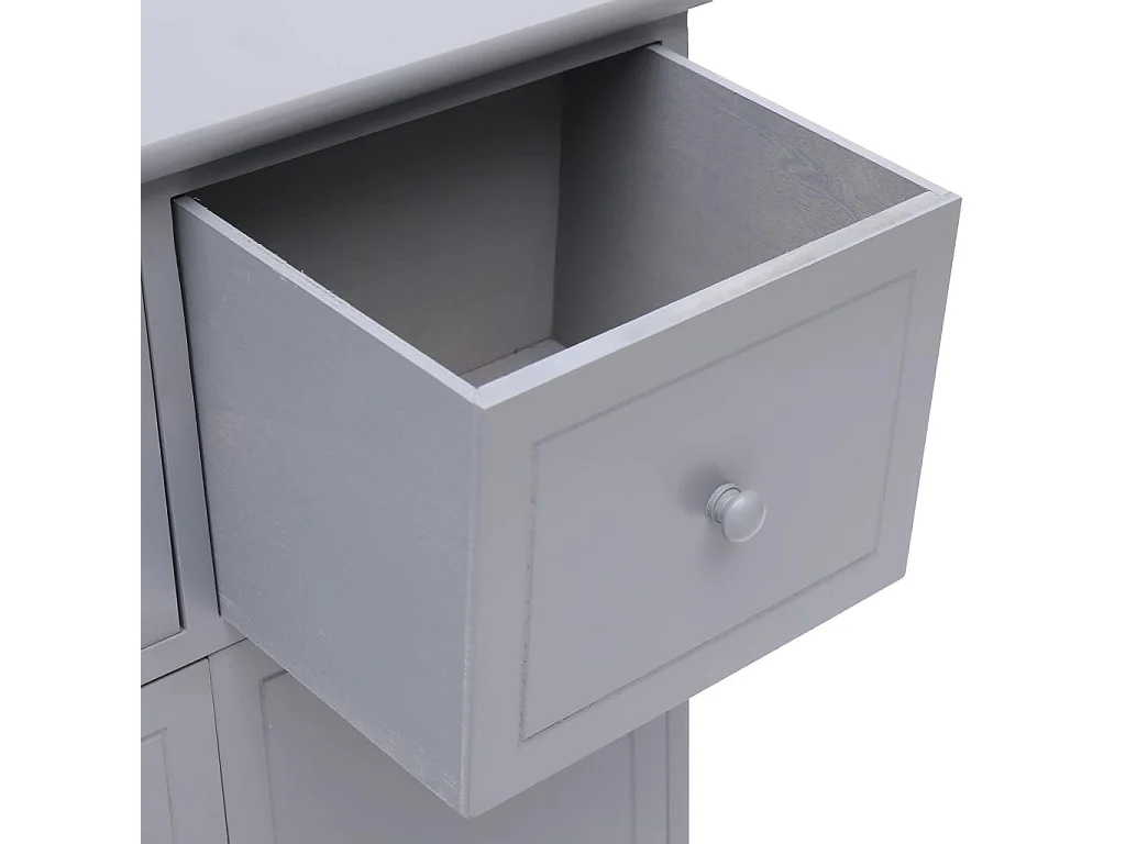 Bijzetkast 60x30x75 cm paulowniahout grijs