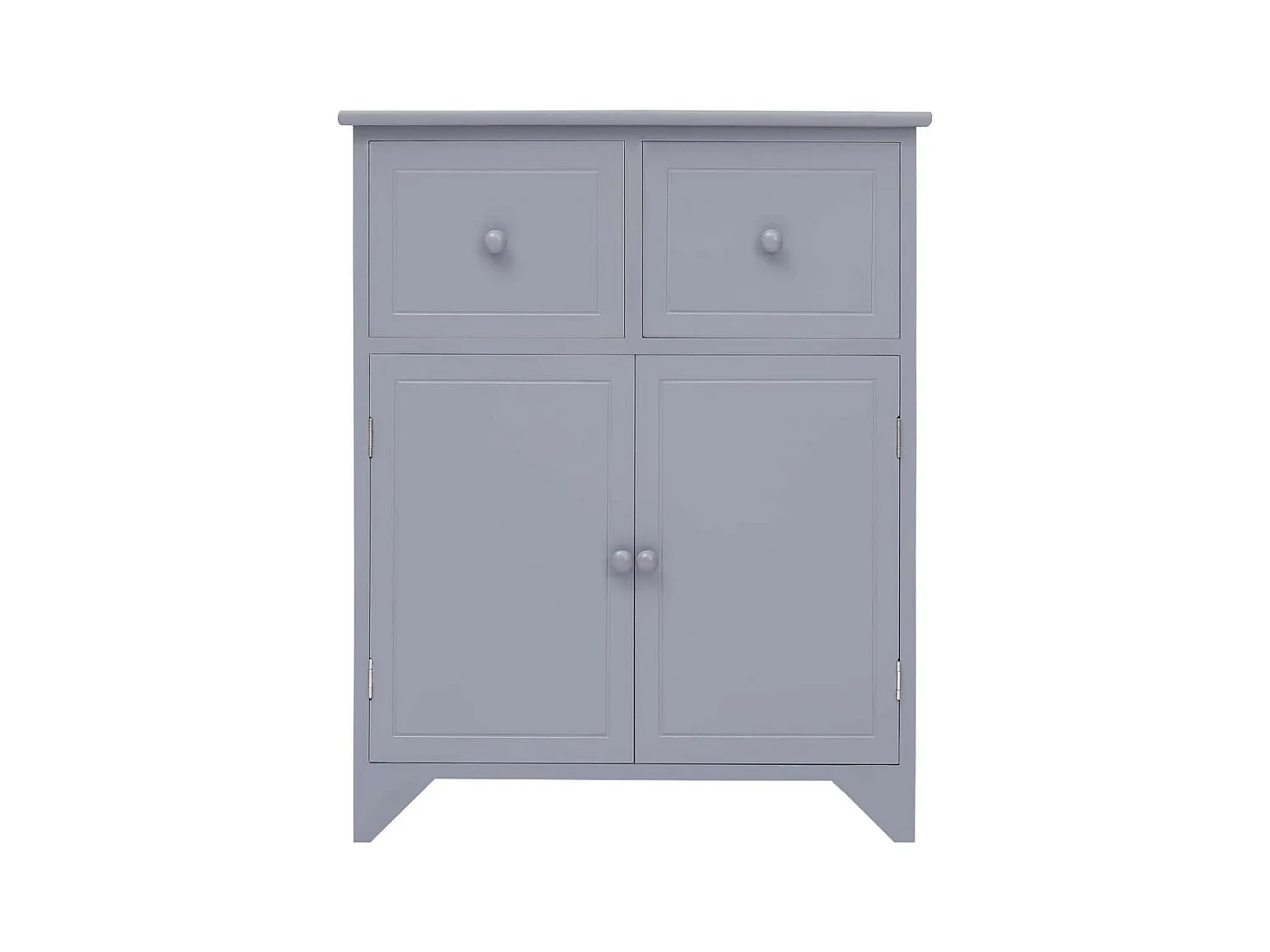 Armoire latérale Gris 60x30x75 Bois de Paulownia