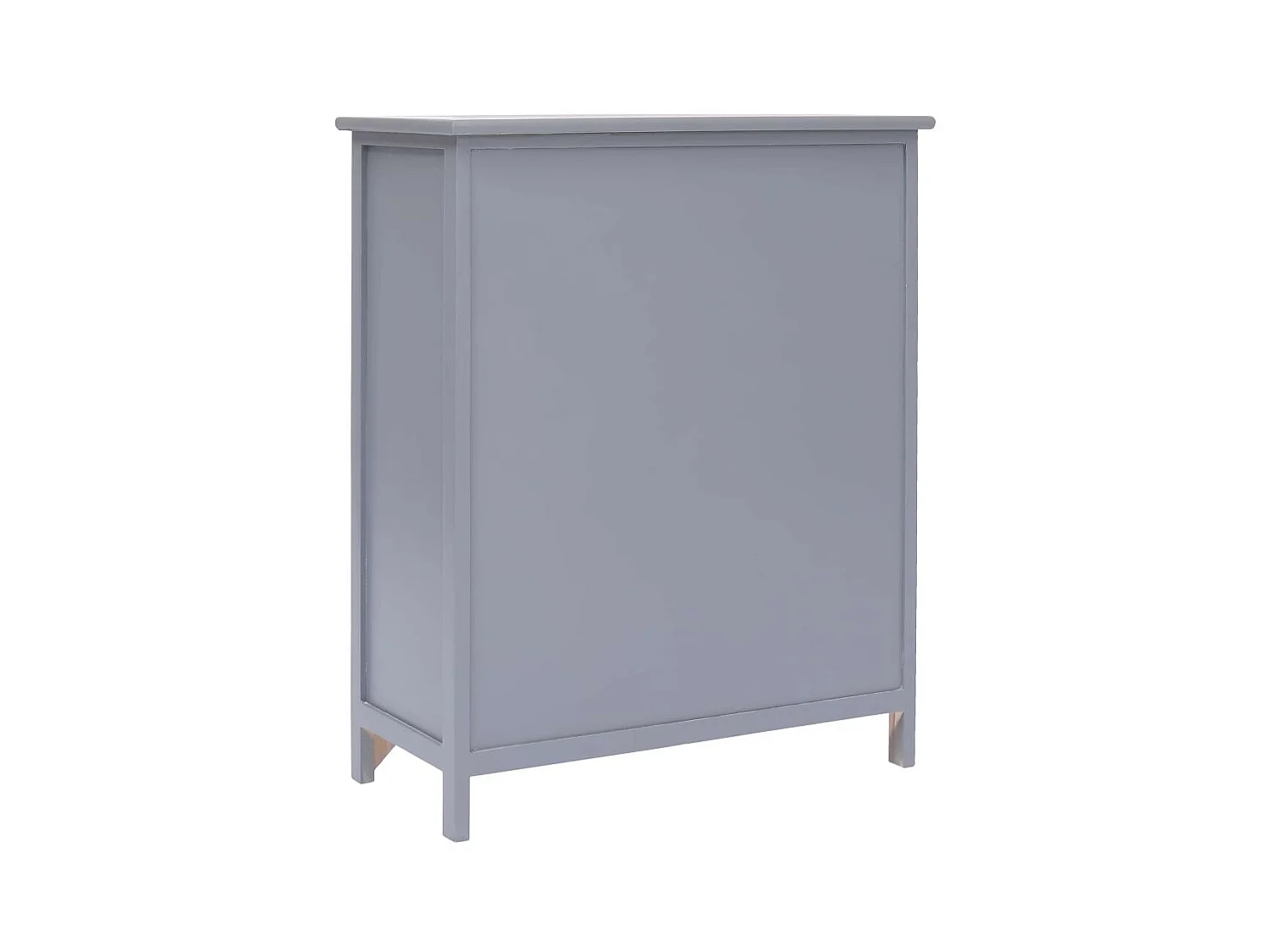 Armoire latérale Gris 60x30x75 Bois de Paulownia