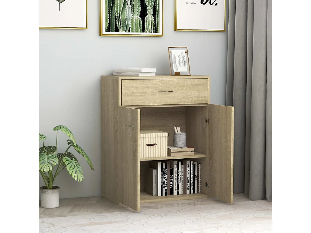 Commode Chêne sonoma 60x30x75