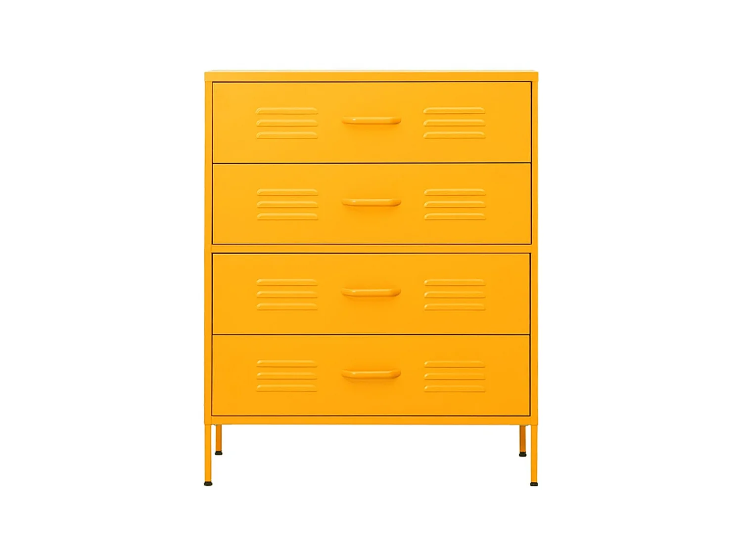 Commode Jaune moutarde 80x35x101,5 Acier