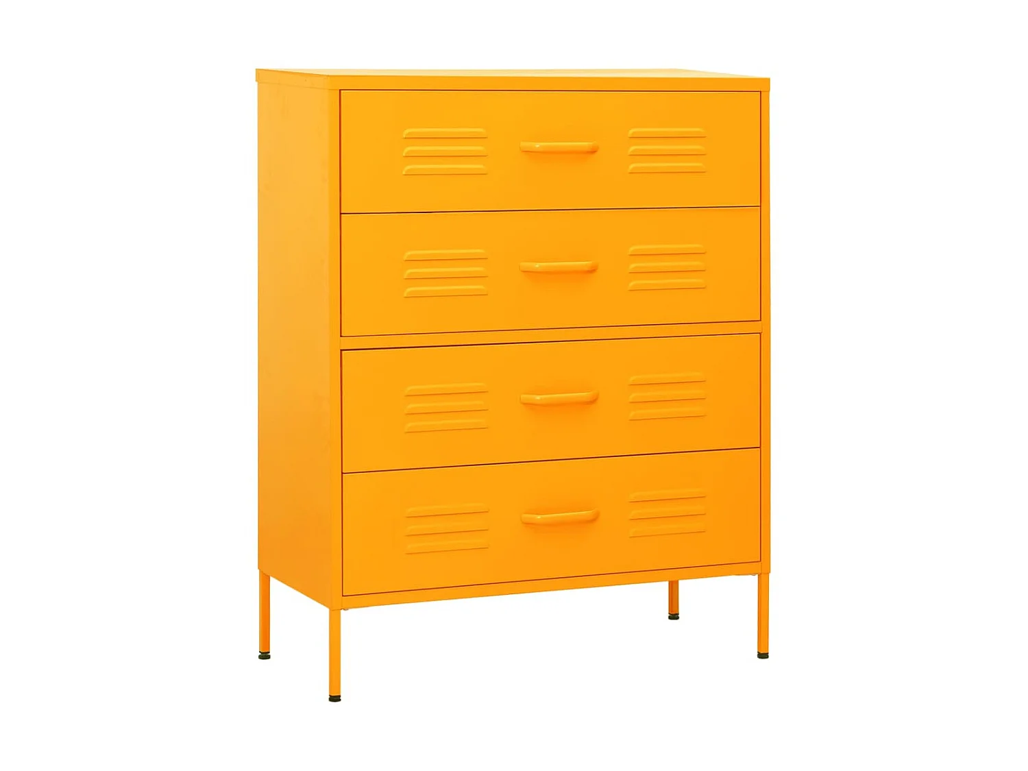 Commode Jaune moutarde 80x35x101,5 Acier