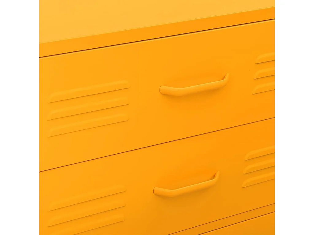 Commode Jaune moutarde 80x35x101,5 Acier