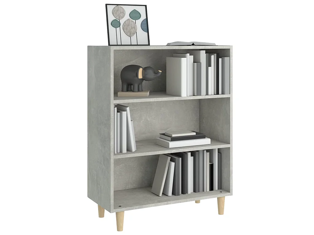 Rangement Gris béton 69,5x32,5x90 Bois d'ingénierie