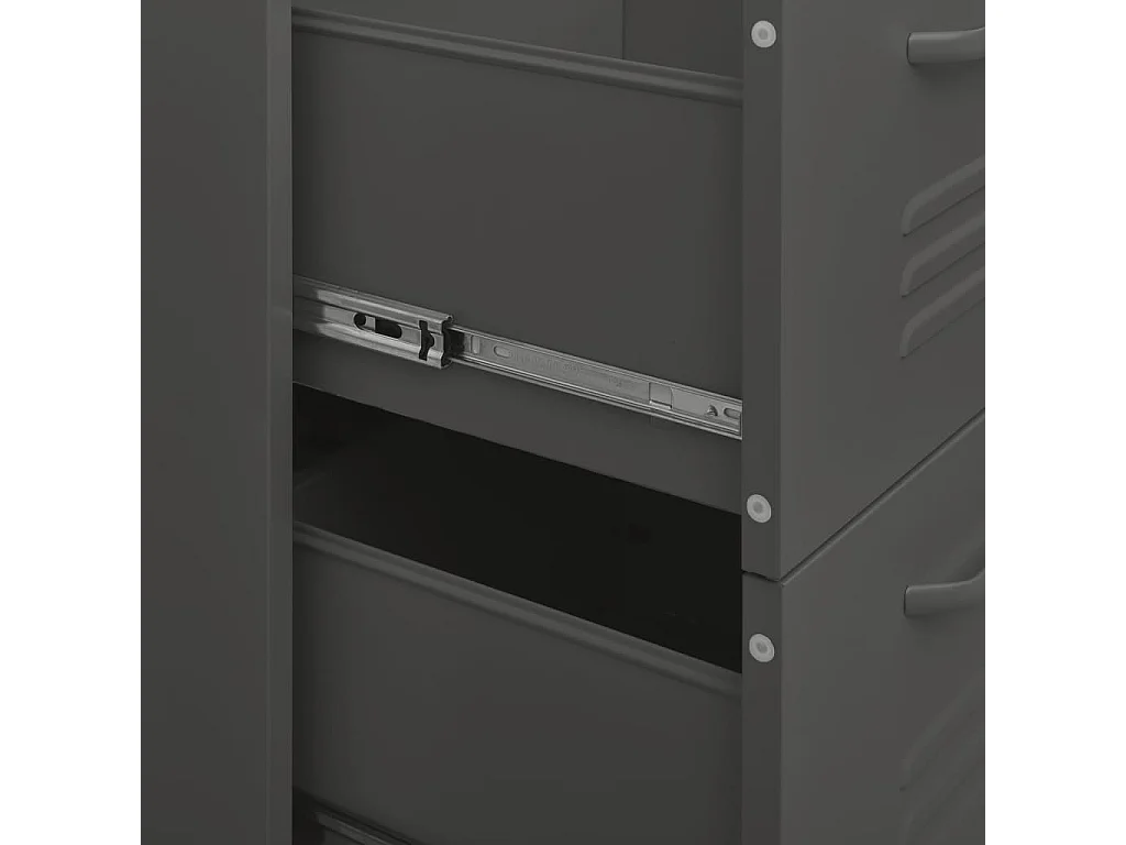 Armoire à tiroirs Anthracite 80x35x101,5 Acier