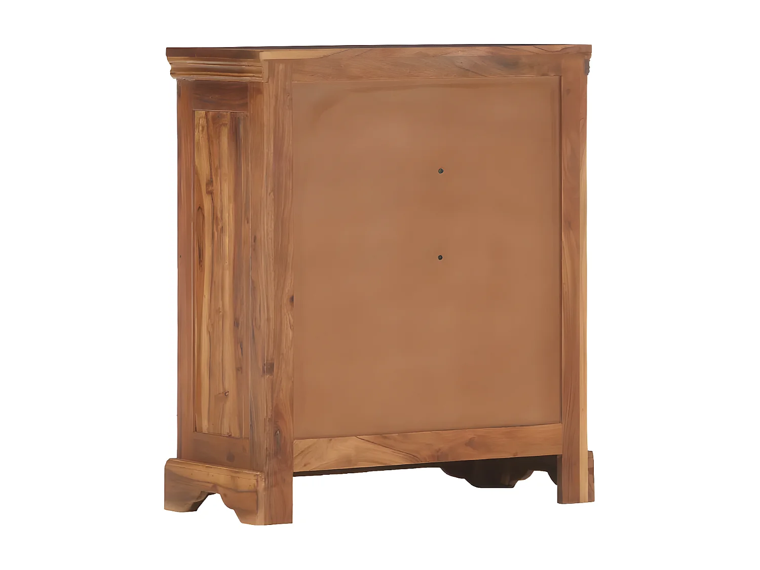 Commode 2 portes 4 tiroirs acacia massif foncé Sokina