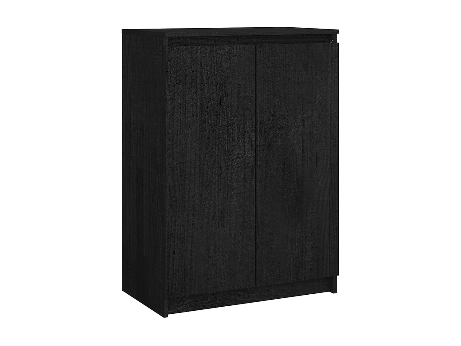 Buffet Noir 60x36x84 Bois de pin massif