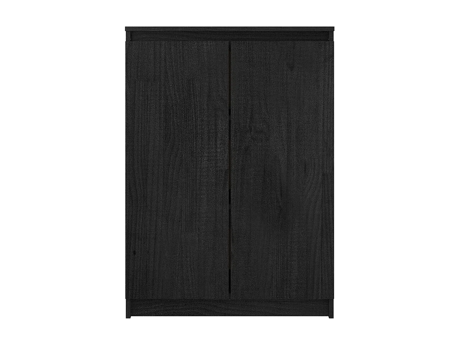Buffet Noir 60x36x84 Bois de pin massif
