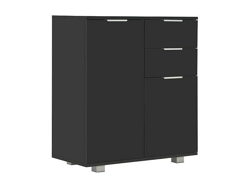Buffet Noir brillant 71 x 35x76