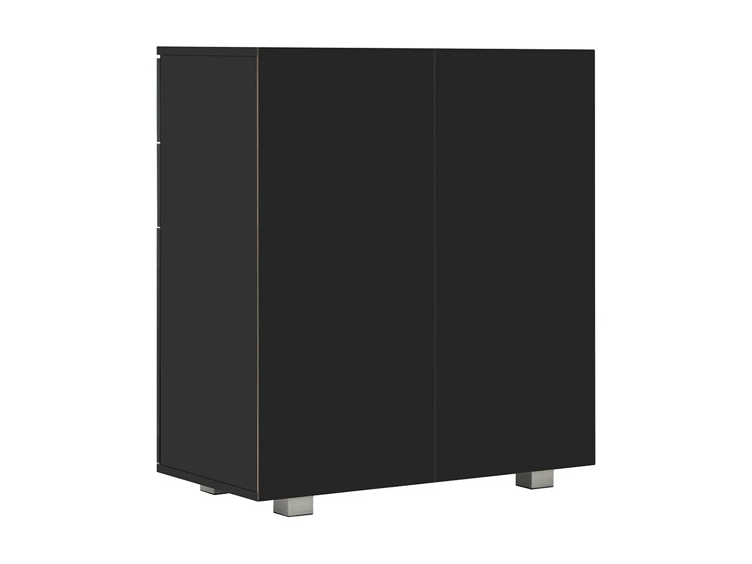 Buffet Noir brillant 71 x 35x76