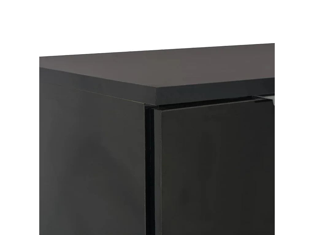 Buffet Noir brillant 71 x 35x76