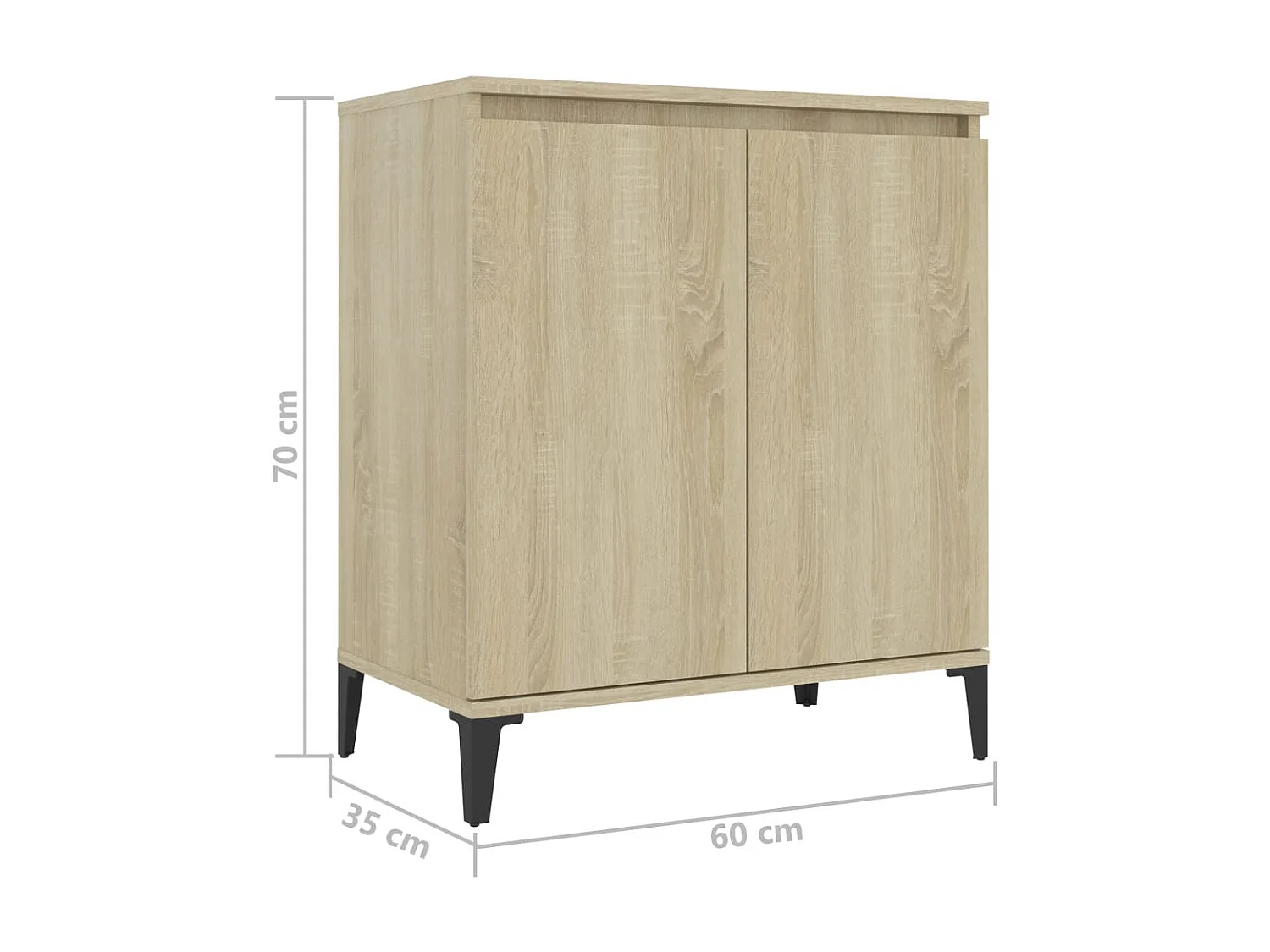 Commode Chêne sonoma 60x35x70