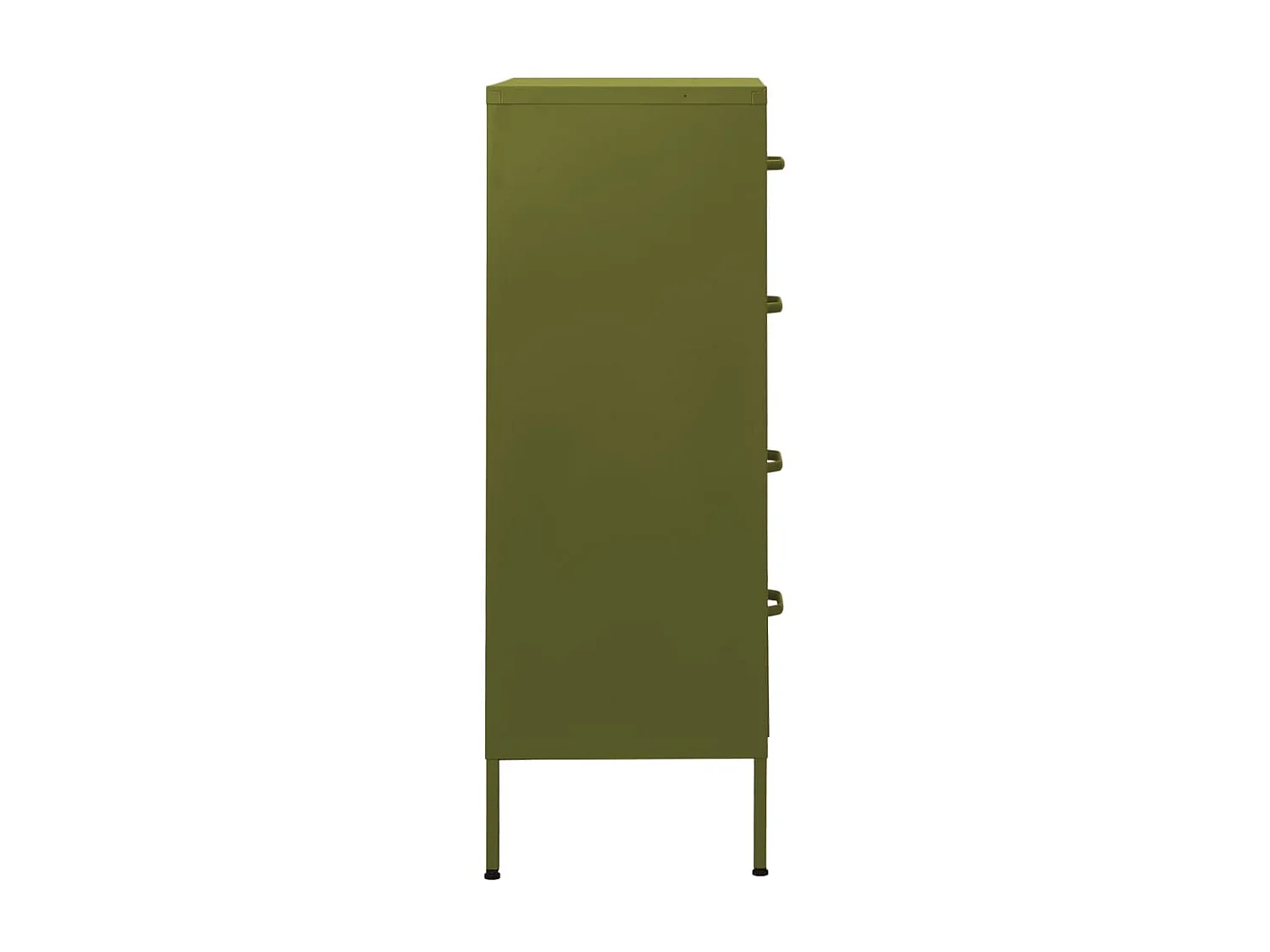 Commode Vert olive 80x35x101,5 Acier