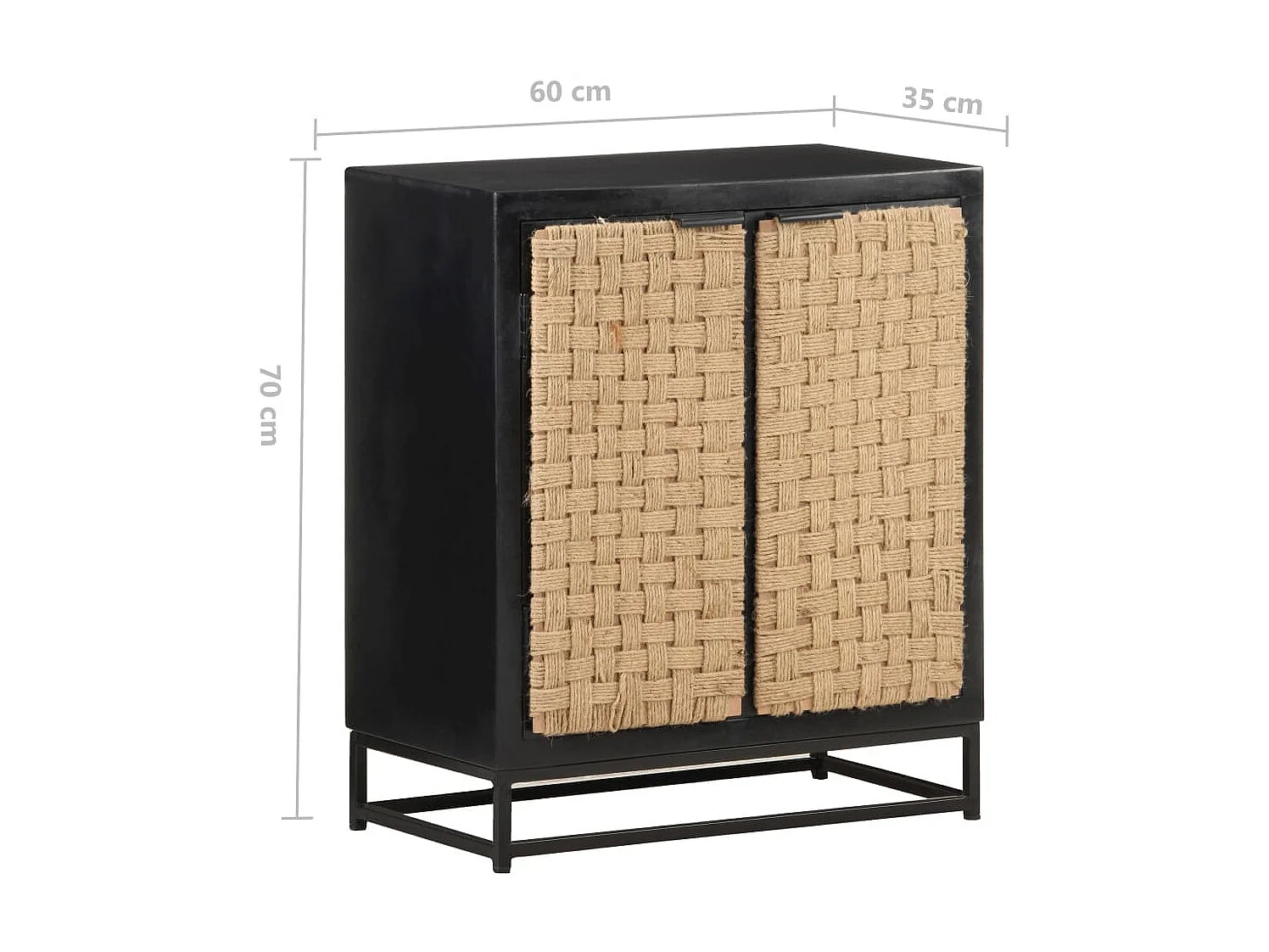 Buffet 60x35x70 Bois de manguier massif 3