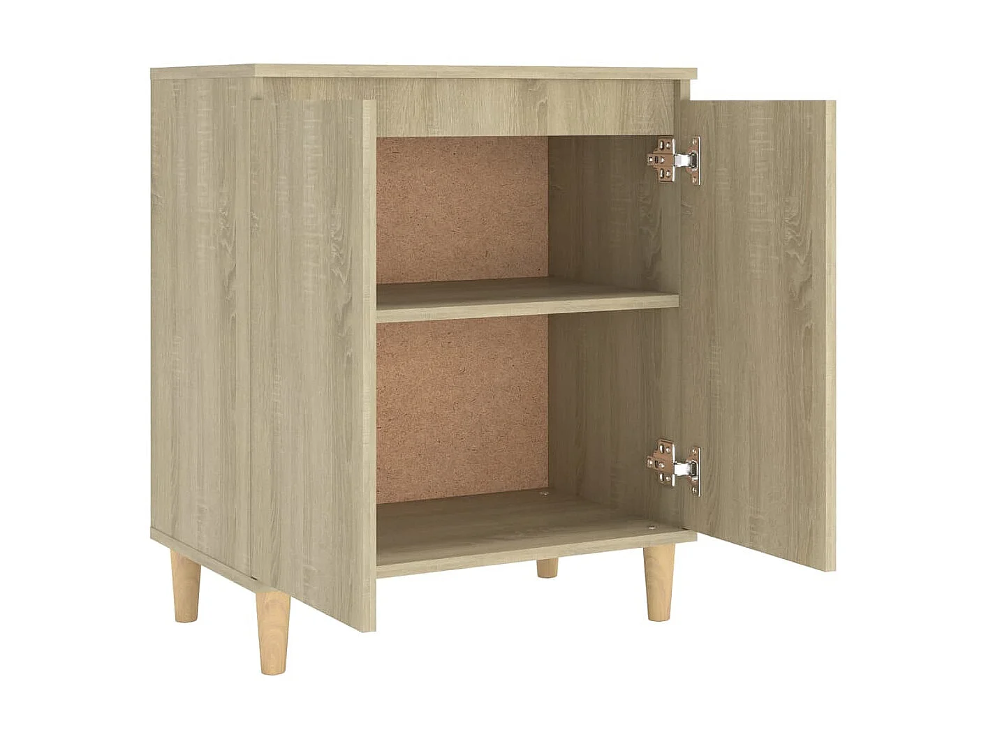 Commode avec pieds en bois Chêne sonoma 60x35x70
