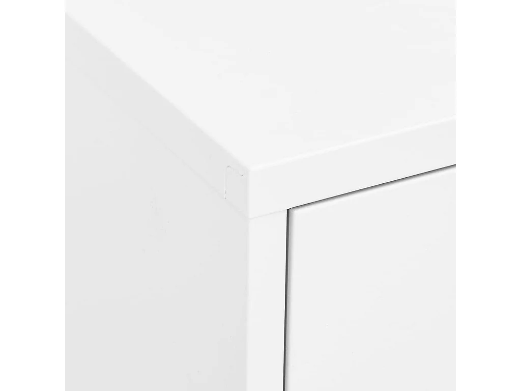 Armoire de rangement Blanc 80x35x101,5 Acier 2