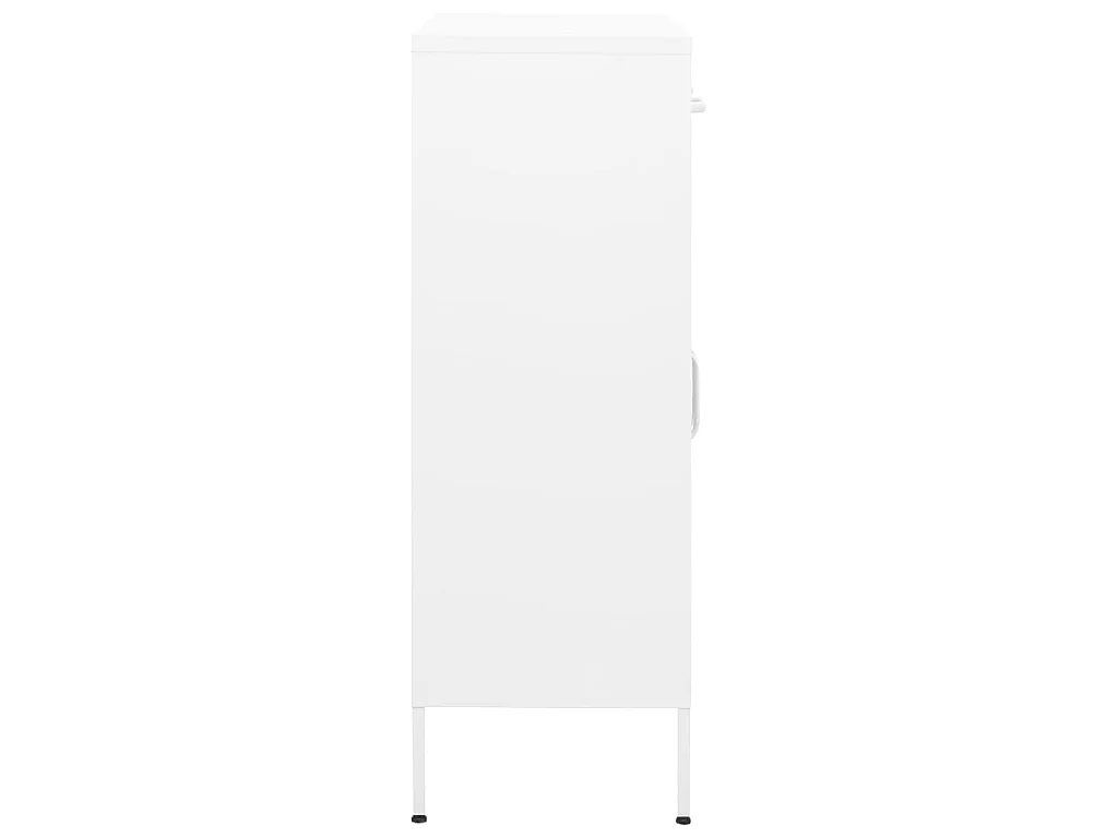 Armoire de rangement Blanc 80x35x101,5 Acier 2