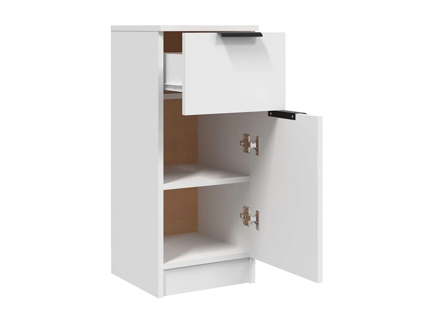 Buffets 2 pcs Blanc 30x30x70 Bois d'ingénierie