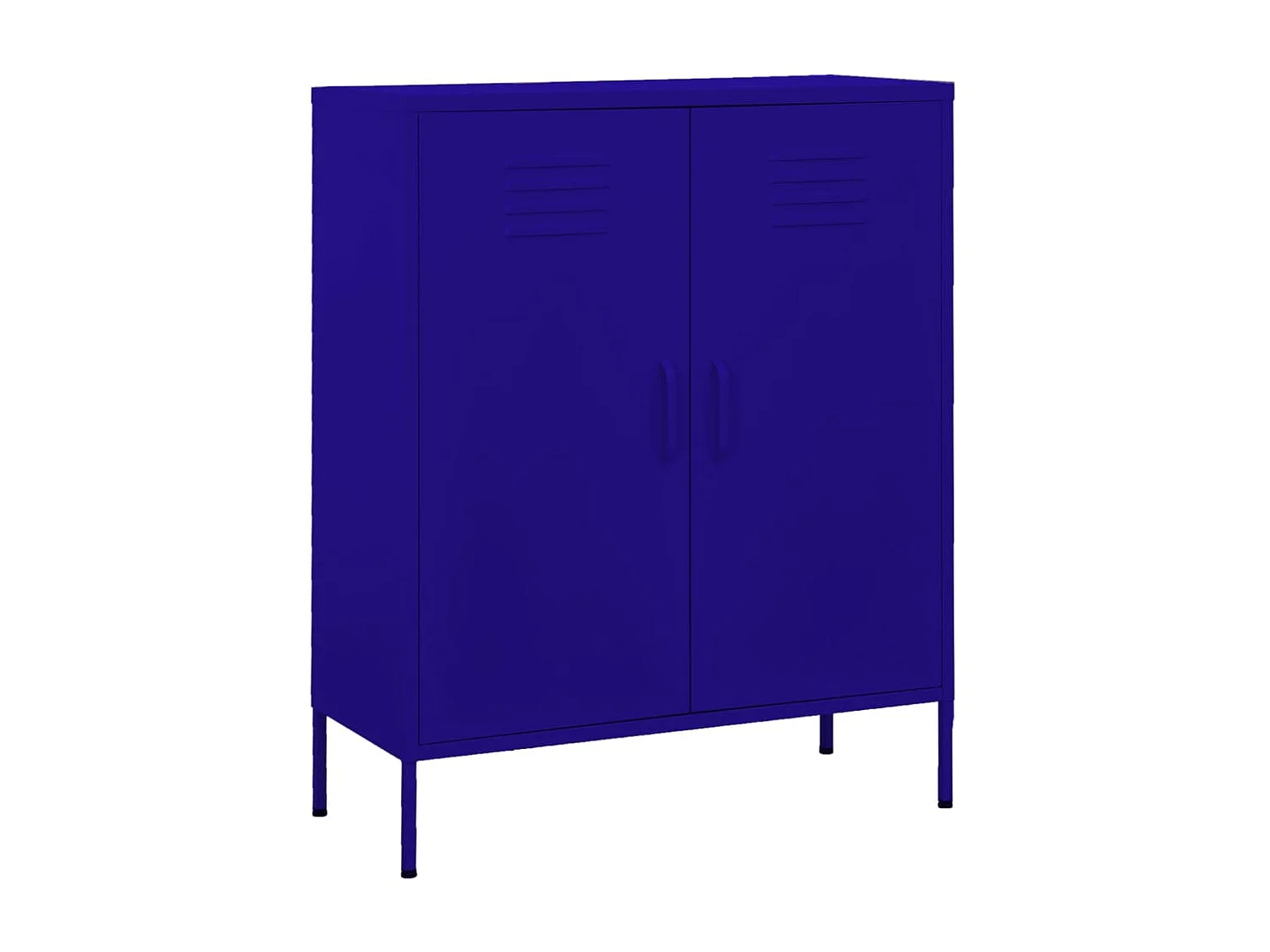 Armoire de rangement Bleu marine 80x35x101,5 Acier 2