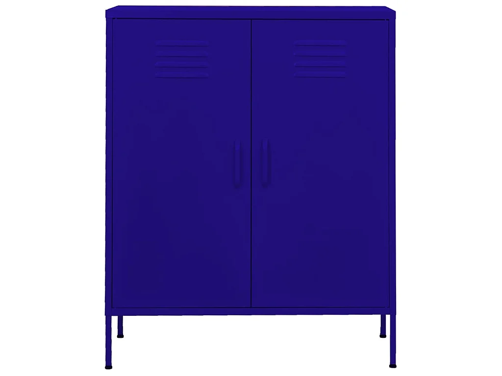 Armoire de rangement Bleu marine 80x35x101,5 Acier 2
