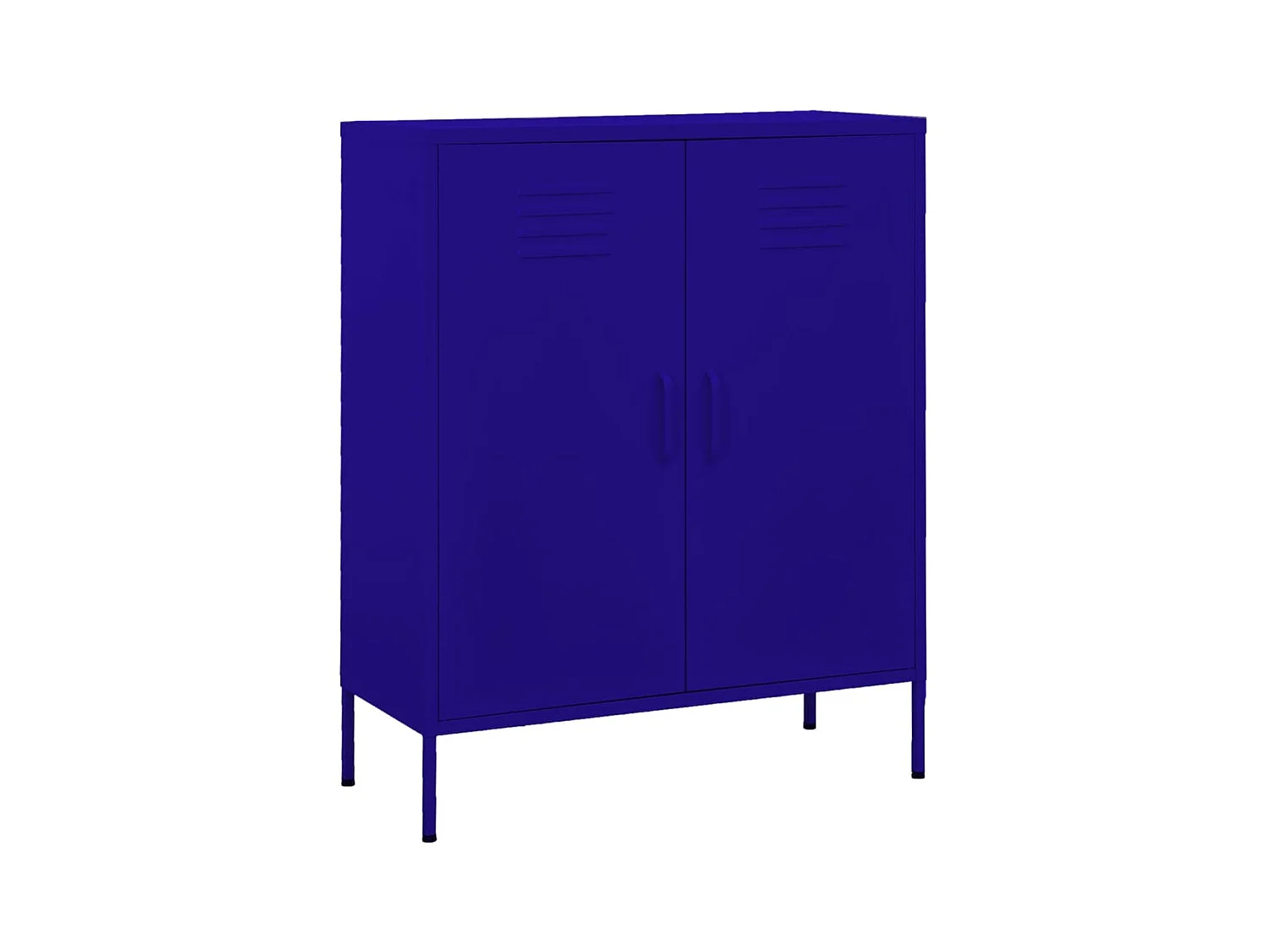 Armoire de rangement Bleu marine 80x35x101,5 Acier 2