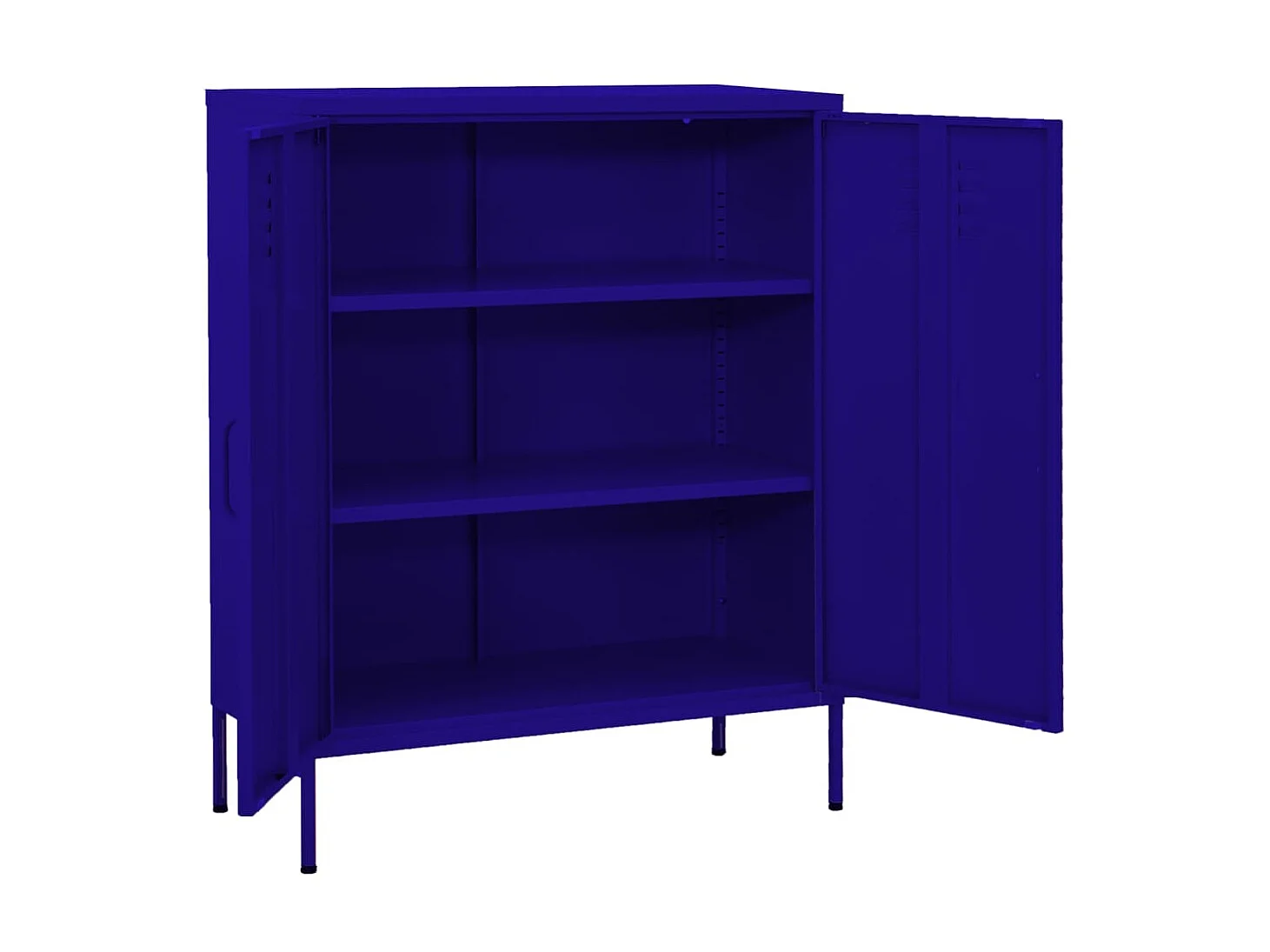 Armoire de rangement Bleu marine 80x35x101,5 Acier 2