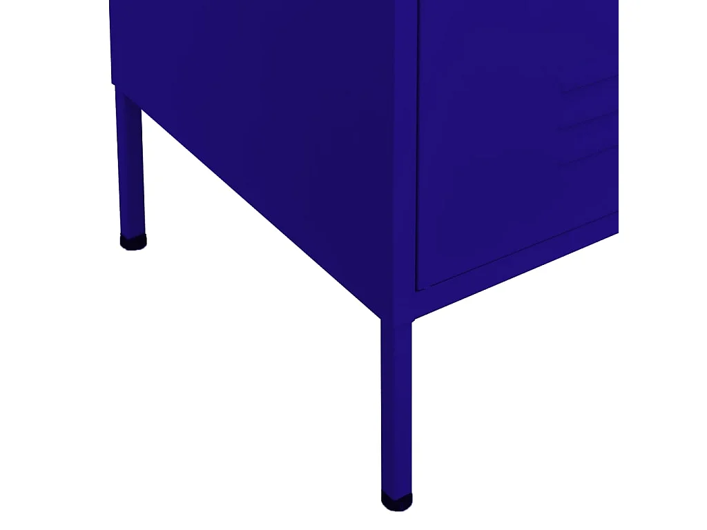 Armoire de rangement Bleu marine 80x35x101,5 Acier 2