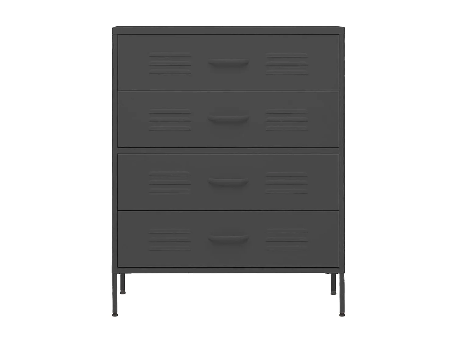 Commode Anthracite 80x35x101,5 Acier