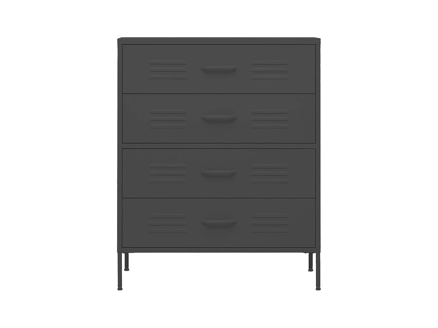 Commode Anthracite 80x35x101,5 Acier