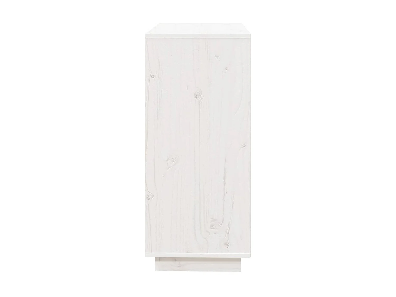 Rangement Blanc 74x35x80 Bois massif de pin