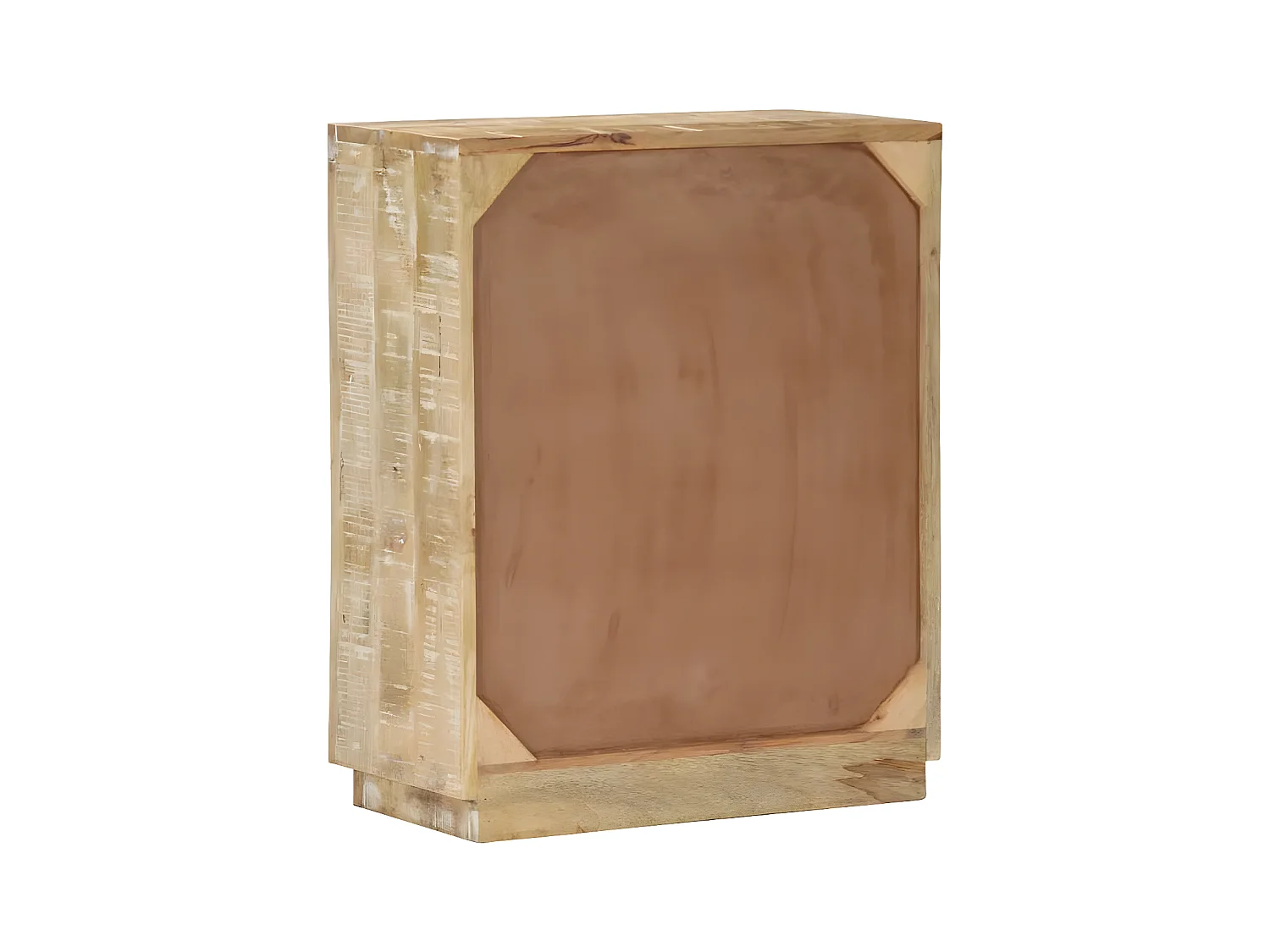 Commode 2 portes 1 tiroir manguier massif clair Grey