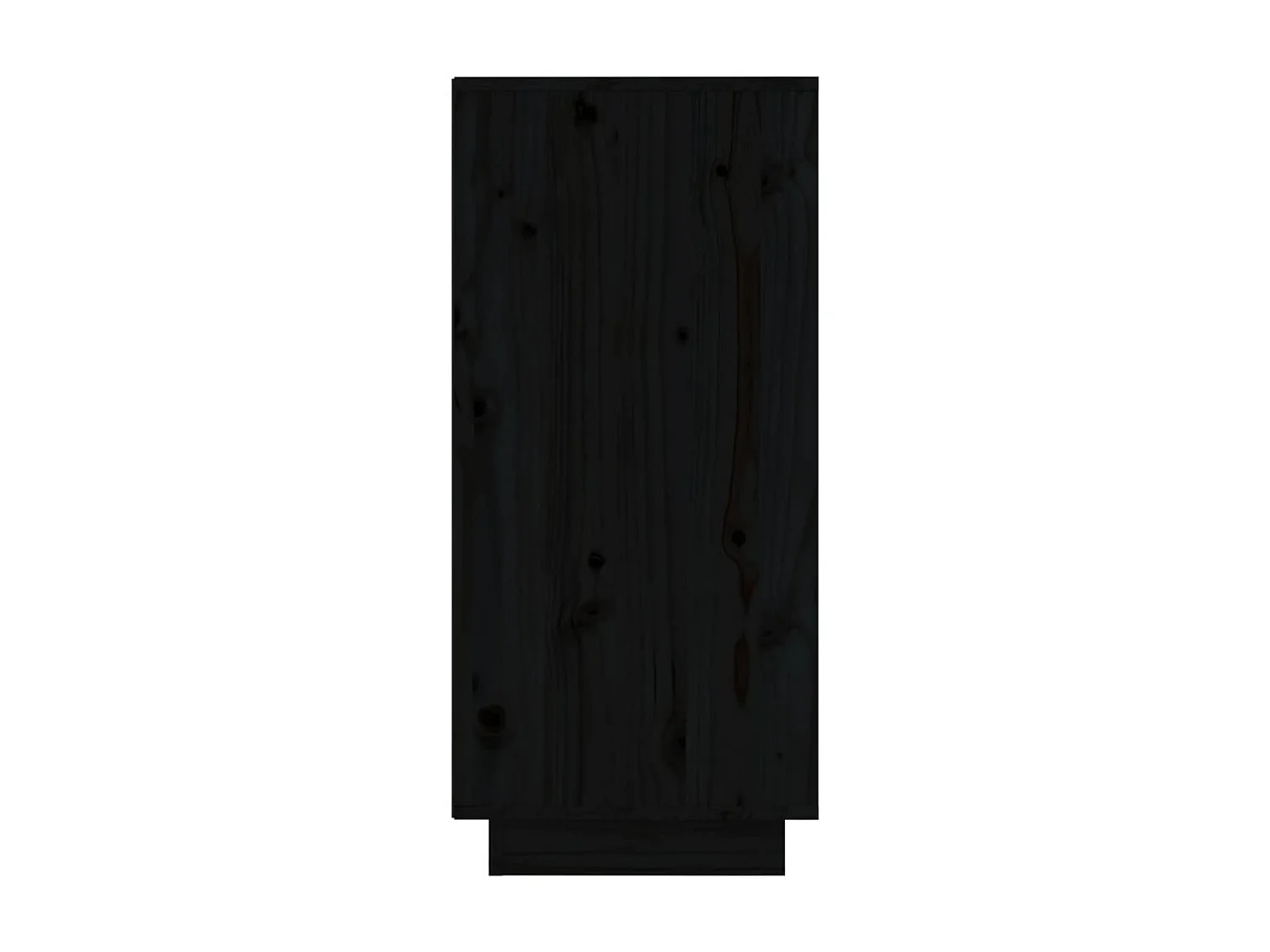 Buffets 2 pcs Noir 31,5x34x75 Bois massif de pin