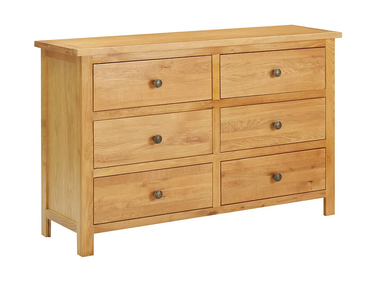 Commode 105x33,5x73 Bois de chêne massif 2
