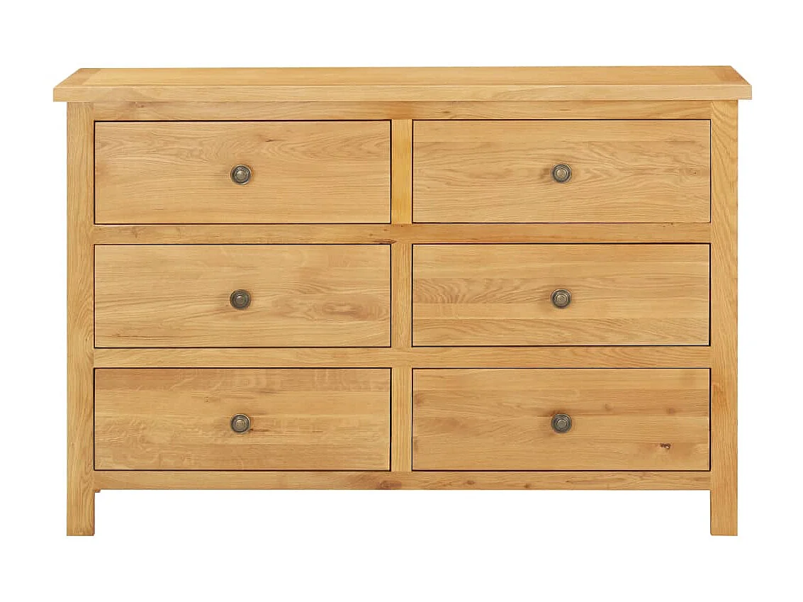 Commode 105x33,5x73 Bois de chêne massif 2