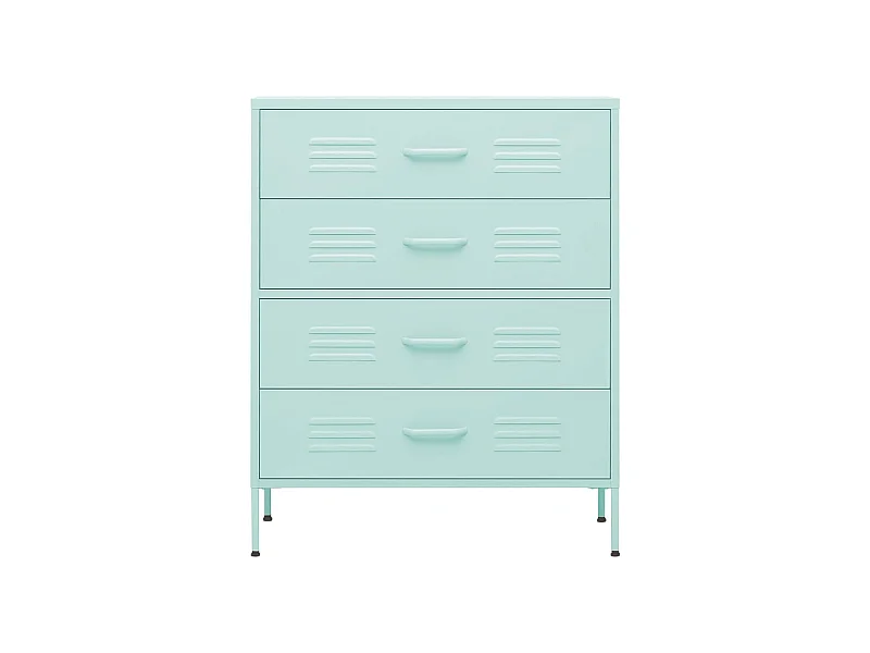 Commode Vert menthe 80x35x101,5 Acier