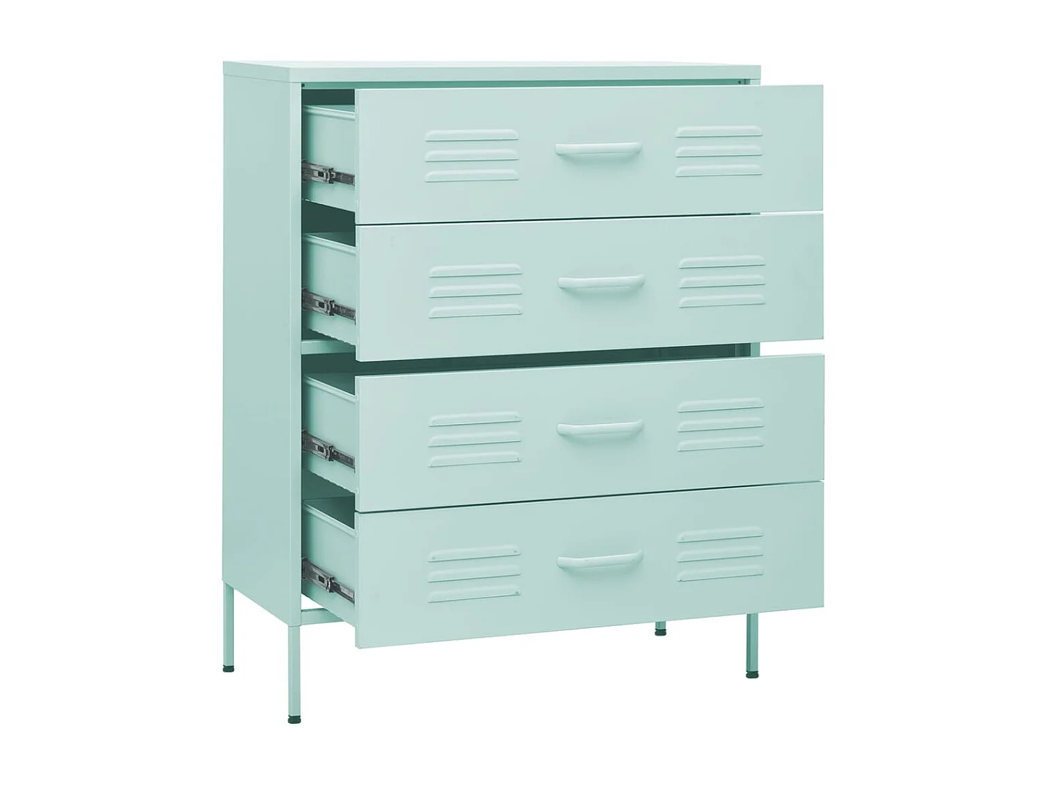 Commode Vert menthe 80x35x101,5 Acier